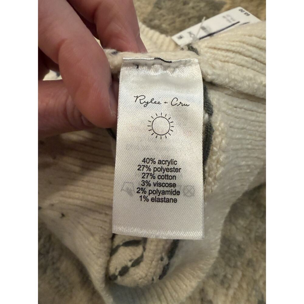 Rylee & Cru Fair Isle Sweater In Trees Unisex Sz - Picture 7 of 7